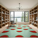 Watermelon Fruit Pattern Watermelon Slices Fruit Pattern Area Rug