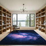 Multi-color and Patterns Starry Nebula Galaxy Area Rug
