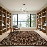 Ornate Pumpkin Vine Area Rug