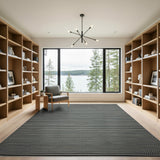 Black and White Black White Zigzag Geometric Area Rug