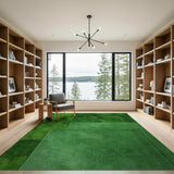 Plush Green Shag Area Rug