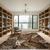 Leopard Pride Brown Area Rug
