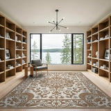 Traditional Persian Ornate Floral Medallion Persian Area Rug