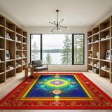 Vibrant Mandala Persian Area Rug
