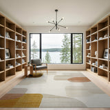 Modern Abstract Beige Neutral Area Rug