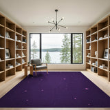 Purple Starry Night Sky Area Rug