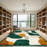 Abstract Area Green Organic Green Abstract Area Rug