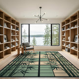 Bamboo Shoji Screen Area Rug