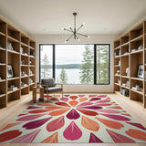 Radiant Petal Burst Area Rug