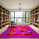 Multi-color and Patterns Vibrant Cherry Fruit Pattern Area Rug