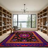 Vibrant Multicolor Floral Persian Area Rug
