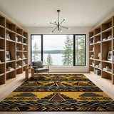 Aztec Pyramid Heritage Tribal Rug
