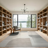 Modern Grey Abstract Area Rug