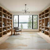 Abstract Cloudscape Area Rug in Soft Neutrals