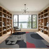 Geometric Leopard Abstract Area Rug