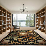 Golden Carriage Ornate Baroque Rug