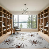 Starlit Spider Web Pattern Area Rug