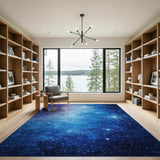 Abstract Area Starry Nebula Galaxy Area Rug