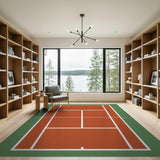 Clay Tennis Court Area Rug