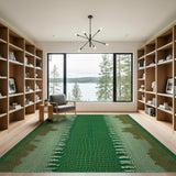 Green Crocodile Scale Area Rug