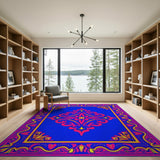 Royal Blue Persian Medallion Rug