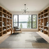 Abstract Brushstroke Beige Neutral Area Rug
