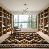 Bold Zigzag Southwestern Area Rug