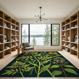 Yellow Sunflower Wildflower Botanical Rug