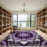 Purple Mandala Persian No. 2 Area Rug