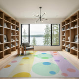 Vibrant Multi-Color Circles Area Rug