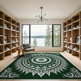 Emerald Mandala Area Rug