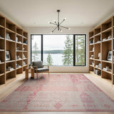 Pink Heritage Tribal Blush Pink Heritage Tribal Area Rug