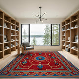Smiling Nutcracker Parade Area Rug