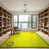 Yellow Smiley Faces Kids Area Rug