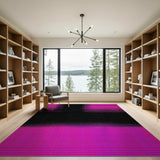 Pink Black Halftone Geometric Area Rug