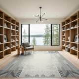 Heritage Tribal Grey Heritage Tribal Geometric Area Rug
