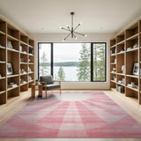 Pink Sunburst Radiance Area Rug