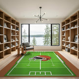 Football Field Helmet Cartoon Area Rug