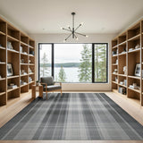 Black and White Black White Geometric Plaid Area Rug