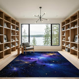 Cosmic Nebula Galaxy Abstract Area Area Rug