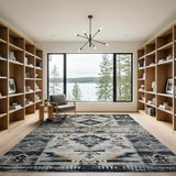 Distressed Southwestern Geometric Area Rug