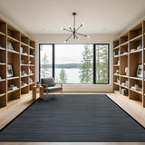 Geometric Modern Grey Modern Grey Grid Woven Area Rug
