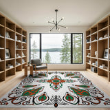 Intricate Persian Medallion Area Rug