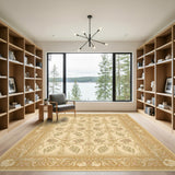 Beige Floral Vintage No. 5 Area Rug