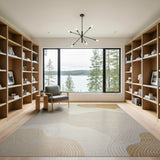 Organic Wave Beige Area Rug