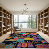 Vibrant Bazaar Market Area Rug