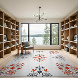 Intricate Red Persian Floral Rug