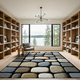 Rustic Pebble Stone Area Rug