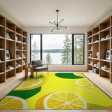 Sunny Lemon Fruit Yellow Area Rug