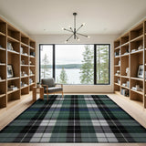 Green Tartan Plaid Area Rug